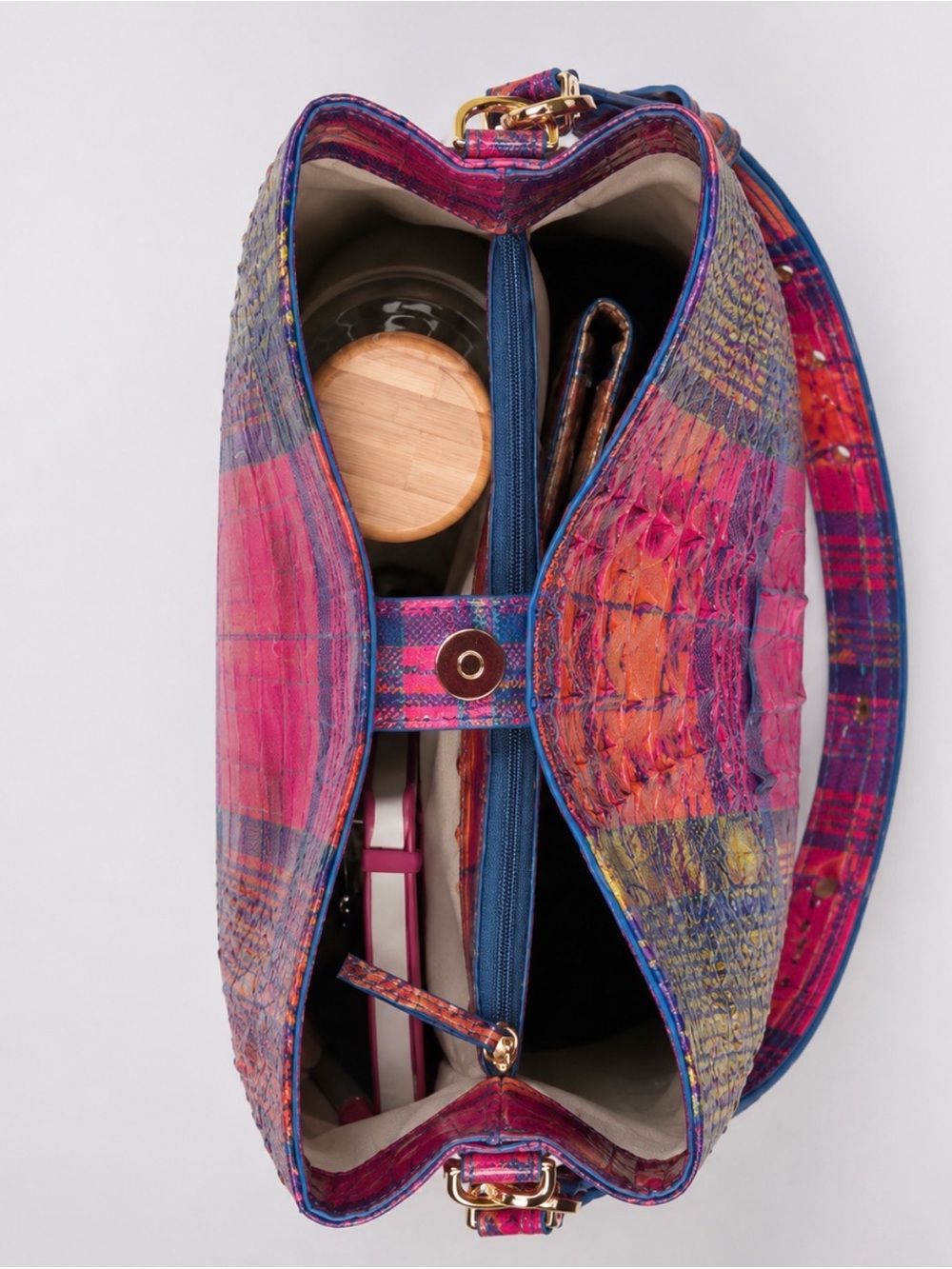 NEW
Brahmin Colorful Croc-Embossed Shoulder Bag - Multicolor - Picture 13 of 16